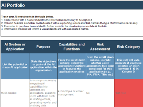 An image of the AI Portfolio and Compliance Assessment Tool